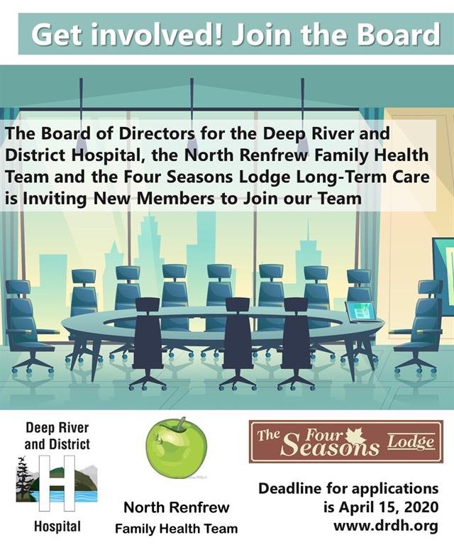 Get Involved - Join the Board graphic